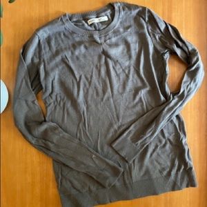 Gray crewneck sweater